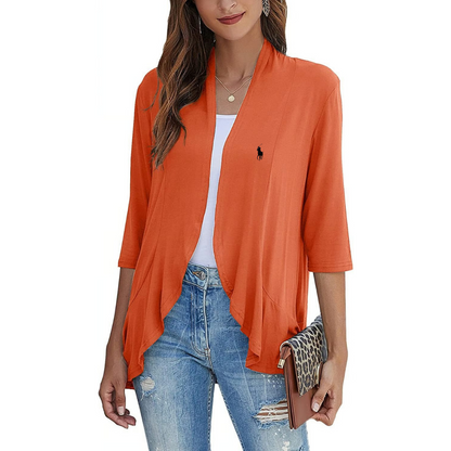 Cardigan casual leggero aperto sul davanti da donna Ralph Lauren