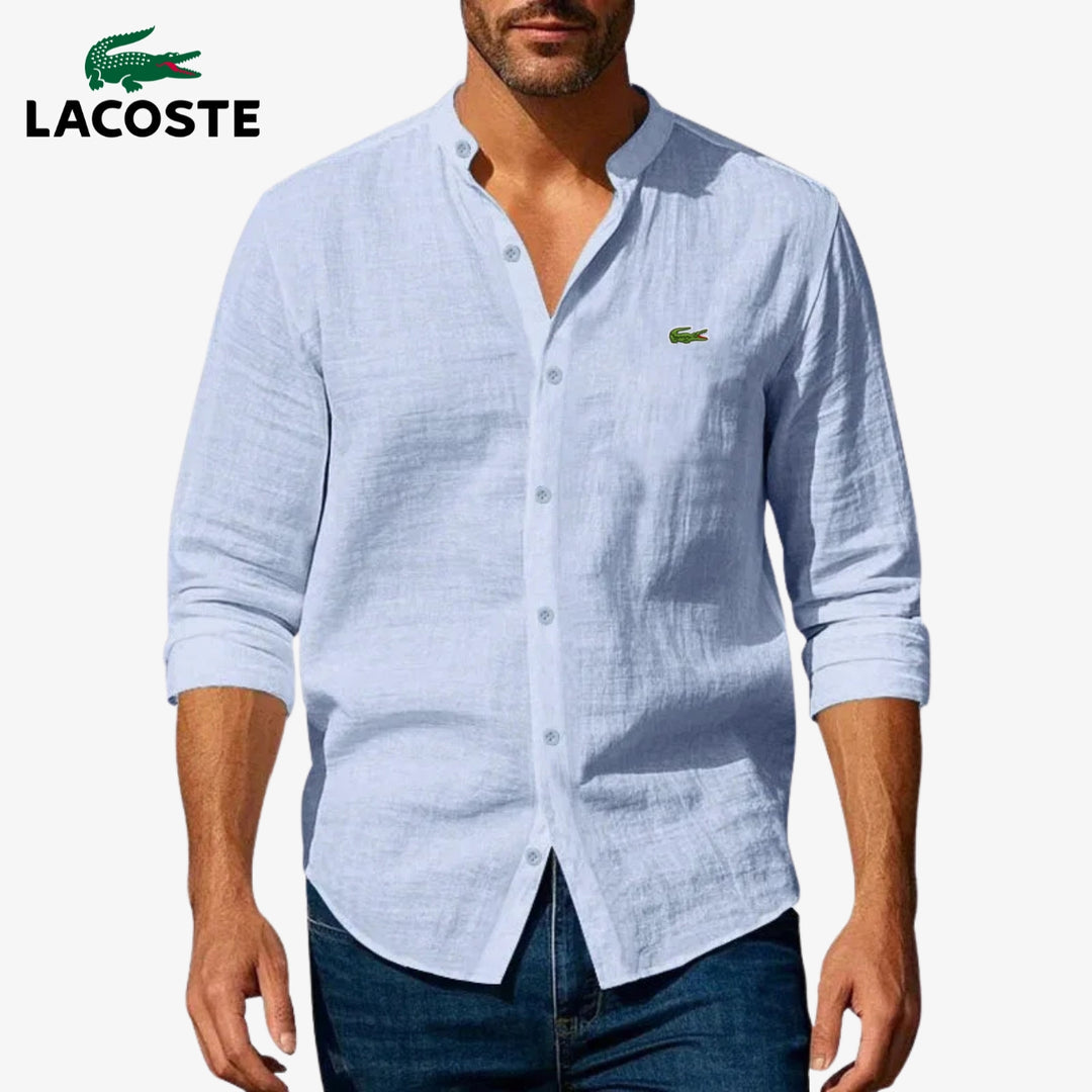 ᏞAᏟОՏᎢE – Camicia elegante con colletto rigido