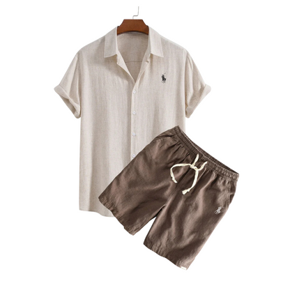 Camicia e Pantaloni Corti in Lino Premium Ralph Lauren™
