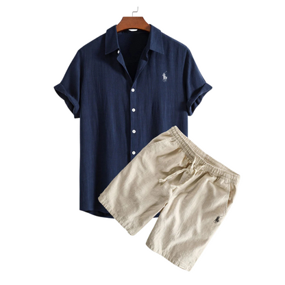Camicia e Pantaloni Corti in Lino Premium Ralph Lauren™