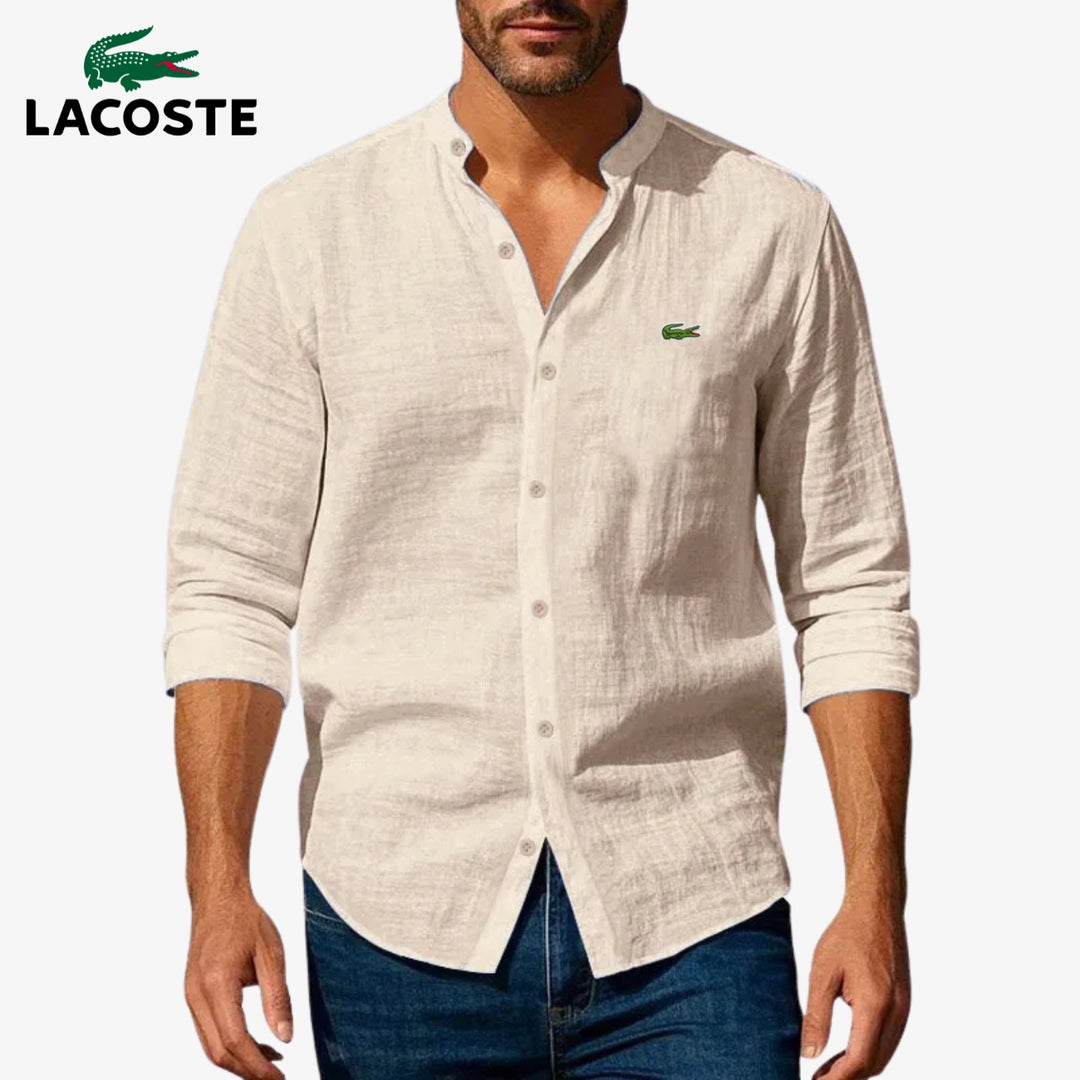 ᏞAᏟОՏᎢE – Camicia elegante con colletto rigido