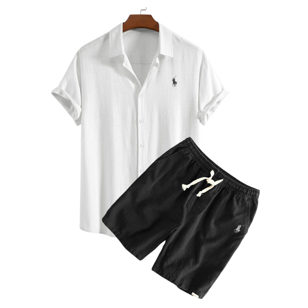 Camicia e Pantaloni Corti in Lino Premium Ralph Lauren™