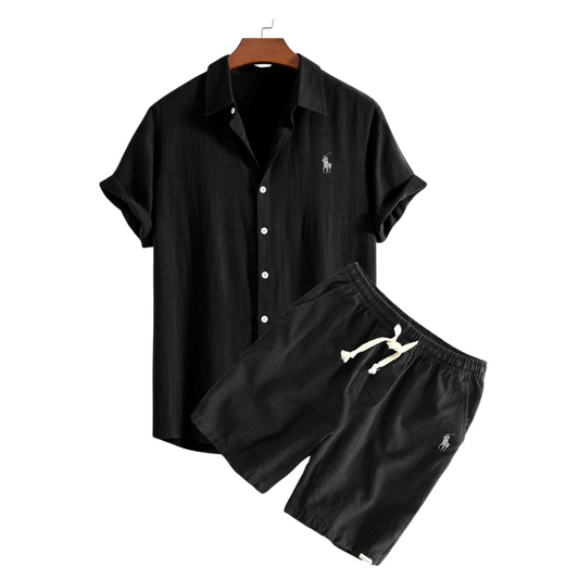 Camicia e Pantaloni Corti in Lino Premium Ralph Lauren™