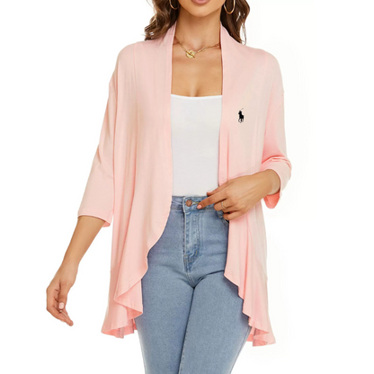 Cardigan casual leggero aperto sul davanti da donna Ralph Lauren