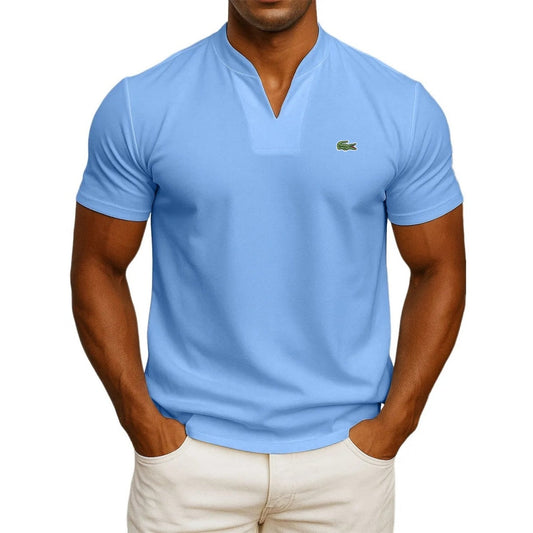 T-shirt fitness a maniche corte con scollo a V da uomo