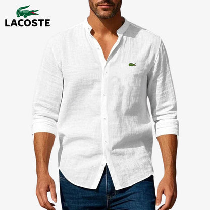 ᏞAᏟОՏᎢE – Camicia elegante con colletto rigido