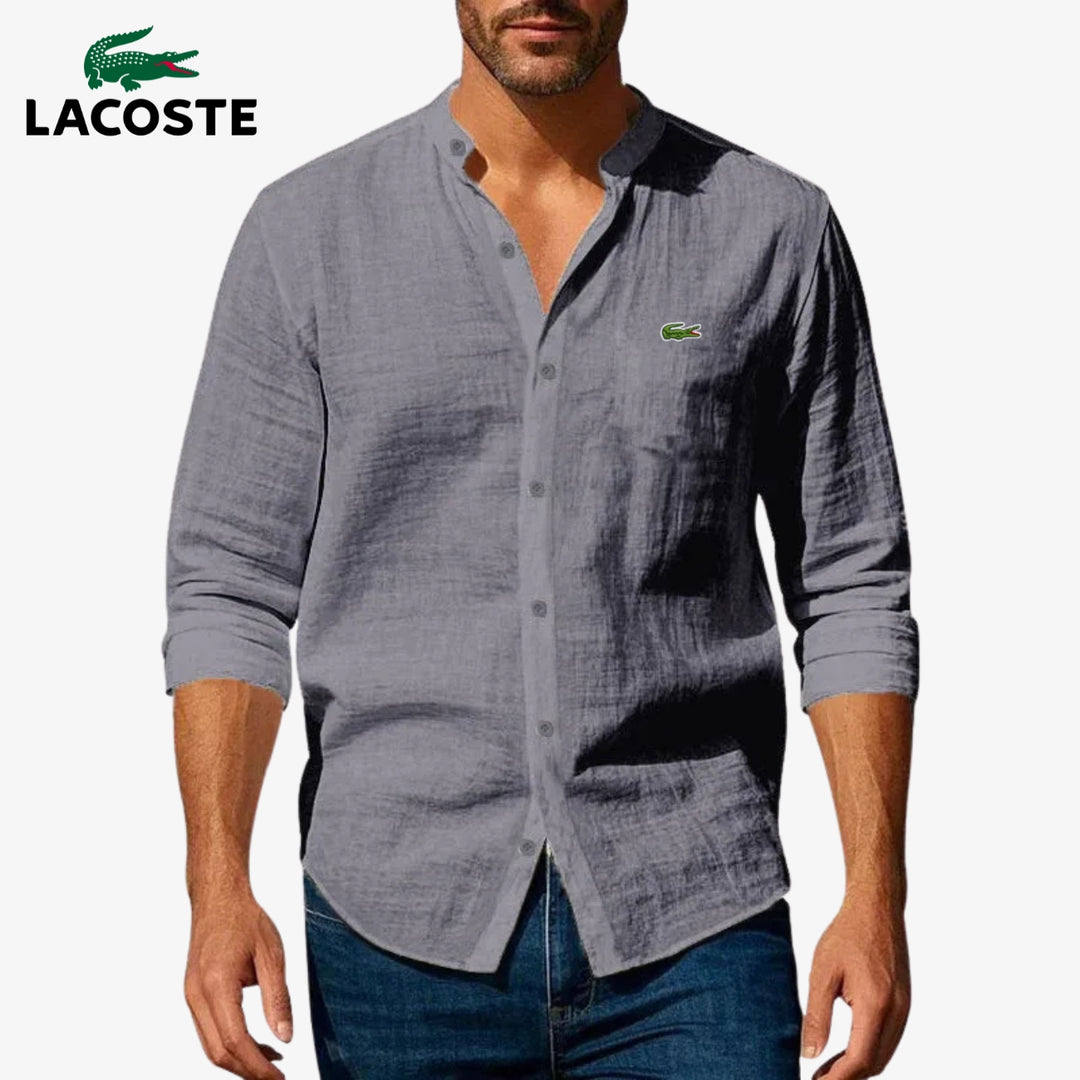 ᏞAᏟОՏᎢE – Camicia elegante con colletto rigido