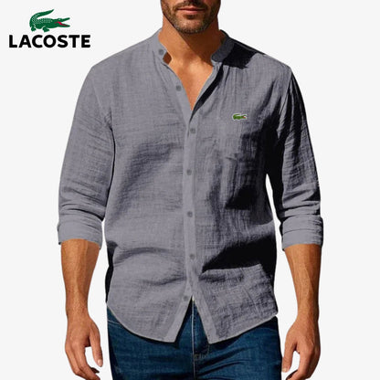 ᏞAᏟОՏᎢE – Camicia elegante con colletto rigido