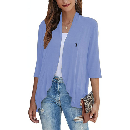 Cardigan casual leggero aperto sul davanti da donna Ralph Lauren