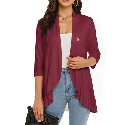 Cardigan casual leggero aperto sul davanti da donna Ralph Lauren
