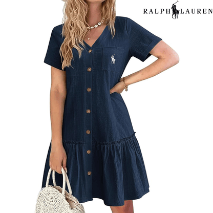 Ꮢаlрh Ꮮаurеn – Abito Estivo con Spalline e Taglio Sottile